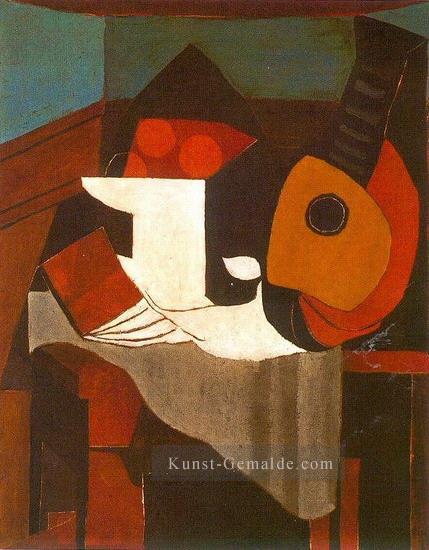 Livre compotier et mandoline 1924 Kubismus Pablo Picasso Ölgemälde